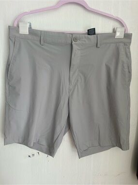 Men's Flat-Front Shorts in Light Gray — Lightweight Everyday Short